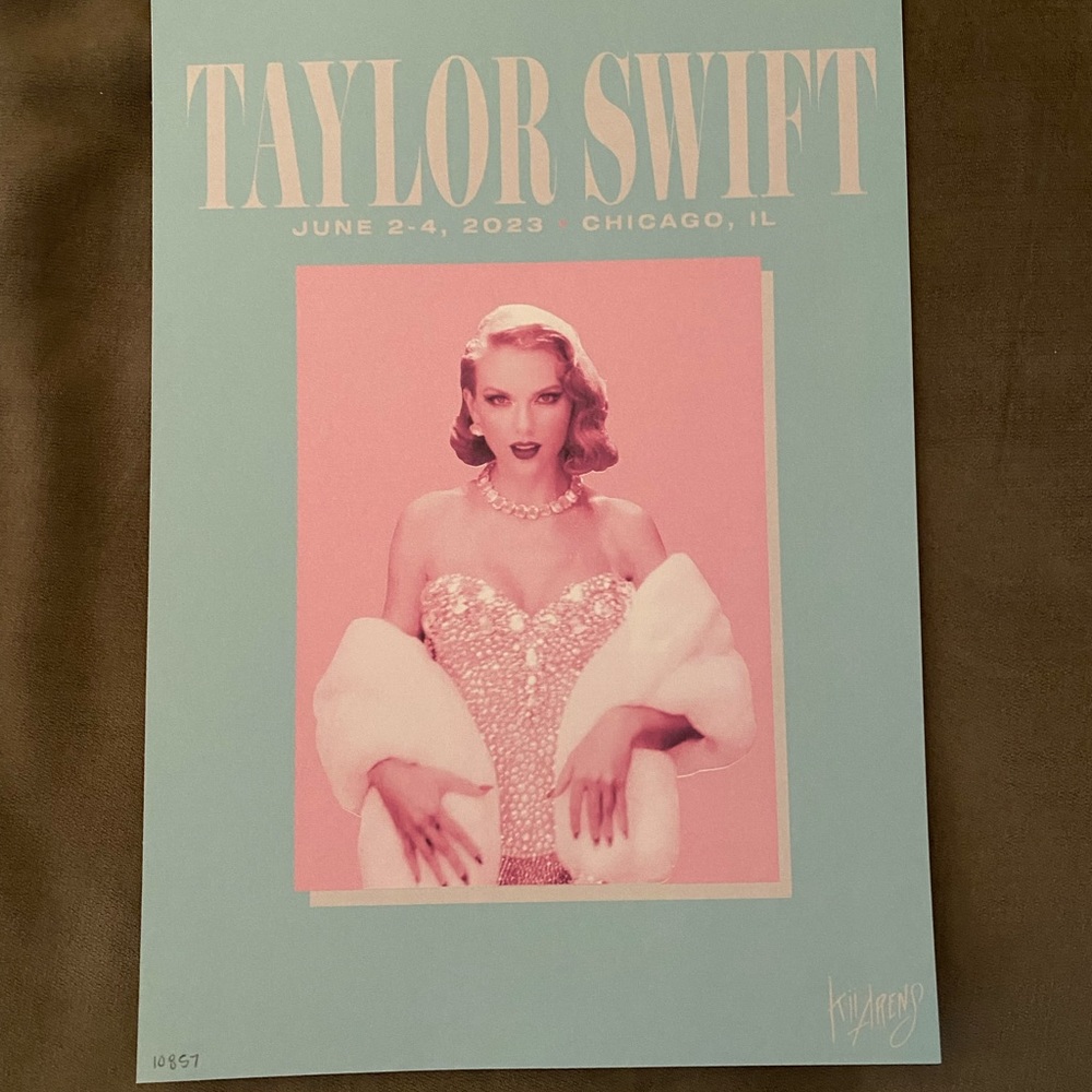 Taylor Swift Chicago Eras Tour VIP Poster